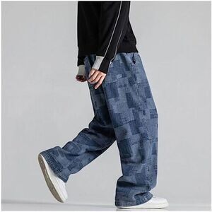 BLUE BAGGY SWEATPANTS